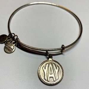 3/$15 Alex and Ani YAY silver tone bracelet